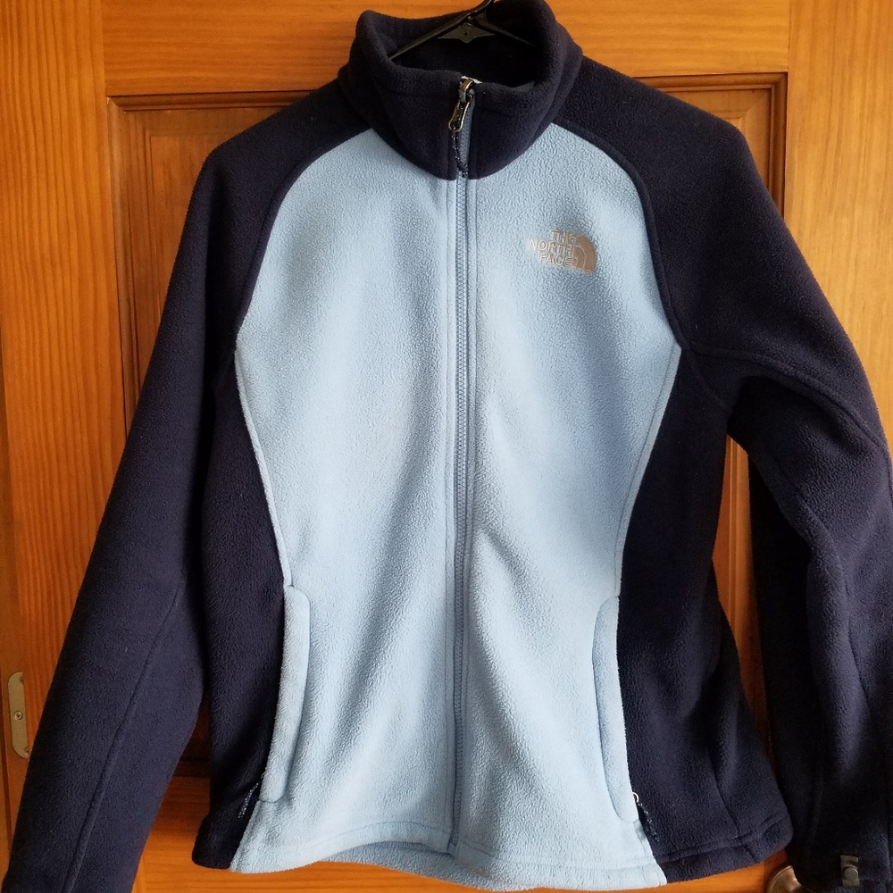 Blue North Face women's fleece jacket, medium